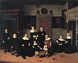 Adriaen van Ostade Portrait of a Family painting